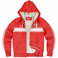 Load image into Gallery viewer, Cork 1916 Red-White Microfleece Ziphoodie