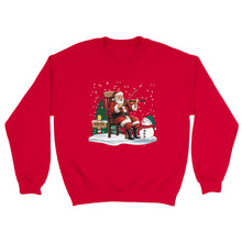 Load image into Gallery viewer, Santa Playing Fiddle Unisex Sweatshirt - Urban Celt