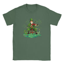 Load image into Gallery viewer, St Patrick Playing Fiddle T-shirt - Urban Celt