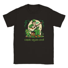 Load image into Gallery viewer, St Patrick Playing Guitar T-shirt - Urban Celt