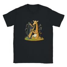 Load image into Gallery viewer, Cute Giraffe Playing Harp T-shirt - Urban Celt
