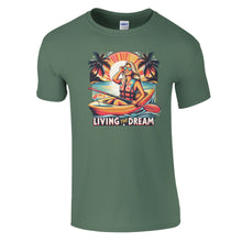 Load image into Gallery viewer, Living The Dream Woman Kayaker T-shirt - Urban Celt