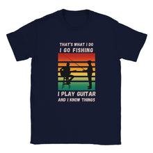 Load image into Gallery viewer, Guitar and Fishing Sunset T-shirt - Urban Celt