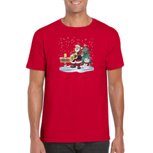 Load image into Gallery viewer, Santa Playing Guitar Unisex T-shirt - Urban Celt