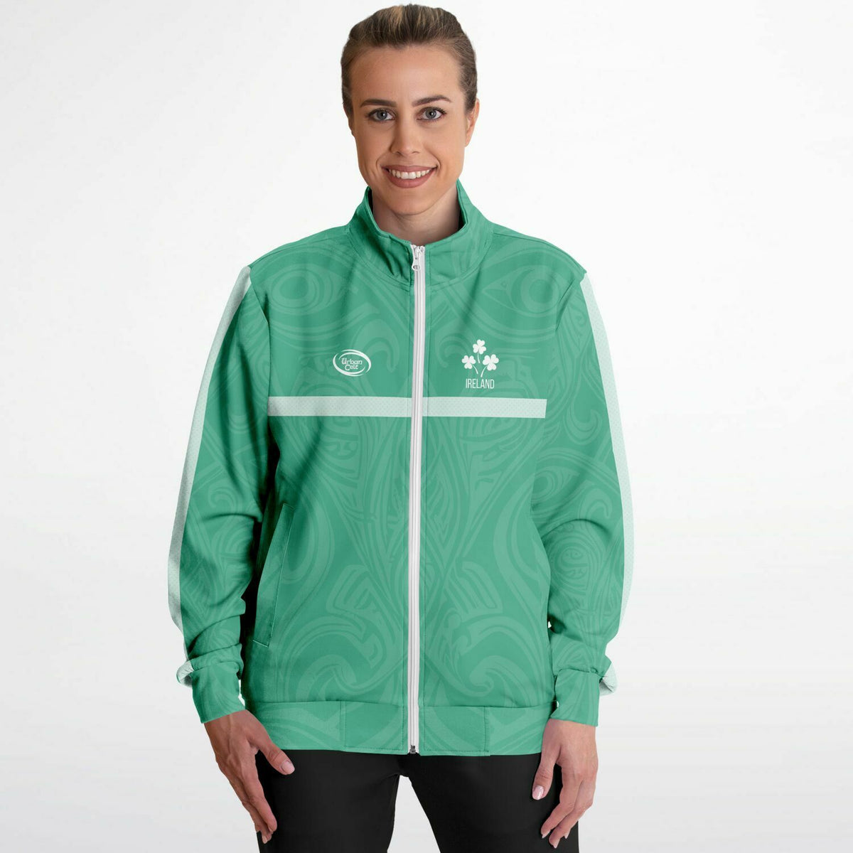 Ireland Rugby Track Top, Irish Rugby Track Suit Top, Irish Rugby Fan
