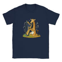 Load image into Gallery viewer, Cute Giraffe Playing Harp T-shirt - Urban Celt