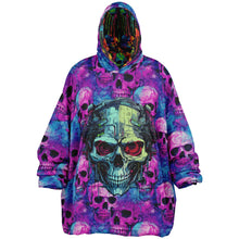 Load image into Gallery viewer, Cyber Punk Skulls 2 in 1 Reversible Snug Hoodie - Urban Celt