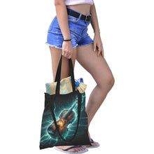 Load image into Gallery viewer, Neon Fiddle Art Tote Bag - Urban Celt