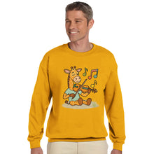 Load image into Gallery viewer, Giraffe Playing Fiddle Sweatshirt - Urban Celt