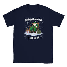 Load image into Gallery viewer, Sláinte Irish Merry Christmas T-shirt - Urban Celt