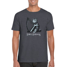 Load image into Gallery viewer, Cat Playing the Harp T-shirt - Urban Celt