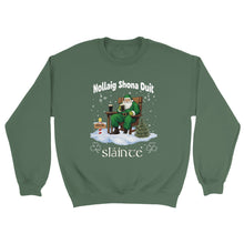 Load image into Gallery viewer, Sláinte Irish Merry Christmas Sweatshirt - Urban Celt