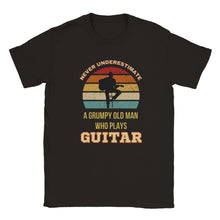 Load image into Gallery viewer, Grumpy Old Man Guitar T-shirt - Urban Celt