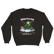 Load image into Gallery viewer, Sláinte Irish Merry Christmas Sweatshirt - Urban Celt