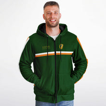 Load image into Gallery viewer, 1916 Easter Rising Black Fleece Lined Ziphoodie