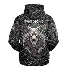 Load image into Gallery viewer, Fenrir Viking Wolf Hoodie - Urban Celt