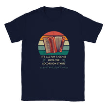 Load image into Gallery viewer, Fun & Games Piano Accordion T-shirt - Urban Celt