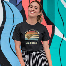 Load image into Gallery viewer, Never Underestimate the Power of a Woman who Plays Fiddle Tee - Urban Celt