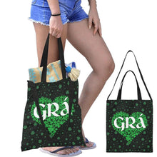 Load image into Gallery viewer, Grá Irish Love Shamrock Tote Bag - Urban Celt