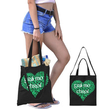 Load image into Gallery viewer, Grá Mo Chroí, Love of My Heart Canvas Tote - Urban Celt