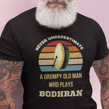 Load image into Gallery viewer, Grumpy Old Man Bodhran T-shirt - Urban Celt
