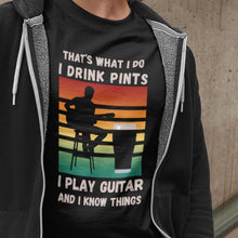 Load image into Gallery viewer, Guitar and Pints Sunset T-shirt - Urban Celt