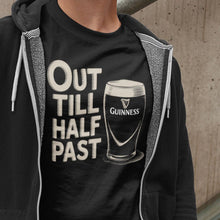 Load image into Gallery viewer, Out Till Half Past Guinness Humor T-shirt
