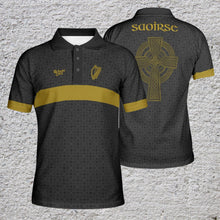 Load image into Gallery viewer, Saoirse Celtic Cross Polo Shirt - Urban Celt
