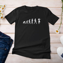 Load image into Gallery viewer, Women Fiddle Player Evolution T-shirt