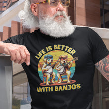 Load image into Gallery viewer, Life is Better with Banjos T-shirt - Urban Celt