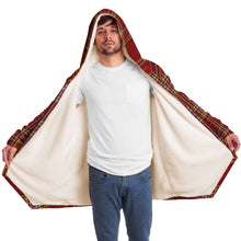 Load image into Gallery viewer, Red Tartan Hooded Cloak - Urban Celt