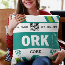Load image into Gallery viewer, Cork Airport Square Pillow
