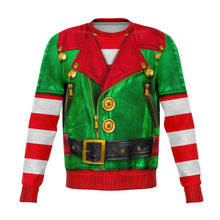 Load image into Gallery viewer, Santa Biker Helper Ugly Christmas Sweatshirt - Urban Celt