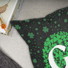 Load image into Gallery viewer, Grá Irish Love Shamrock Linen Pillowcases 18"x18" - Urban Celt