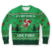 Load image into Gallery viewer, It's Not Going To Lick Itself Ugly Xmas Sweatshirt - Urban Celt