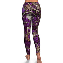 Load image into Gallery viewer, Purple Woodland Yoga Leggings - Urban Celt
