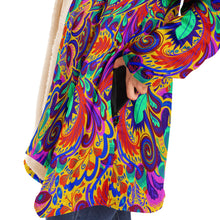 Load image into Gallery viewer, Funky Psychedelic Fleece Lined Cloak - Urban Celt