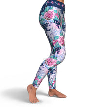 Load image into Gallery viewer, Unicorn Roses Yoga Leggings - Urban Celt