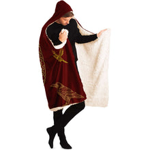 Load image into Gallery viewer, Odin's Raven Hooded Blanket - Urban Celt