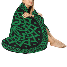 Load image into Gallery viewer, Celtic Mandala Circular Fleece Blanket 60" - Urban Celt