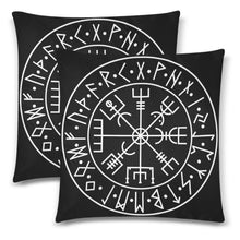 Load image into Gallery viewer, Viking Compass Pillow Cases 18"x 18" - Urban Celt