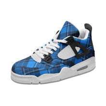 Load image into Gallery viewer, Blue Tartan Plaid Clan Fashion Trainers - Urban Celt