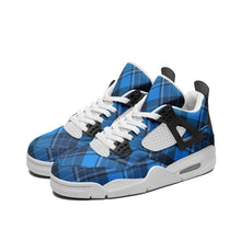 Load image into Gallery viewer, Blue Tartan Plaid Clan Fashion Trainers - Urban Celt
