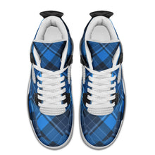 Load image into Gallery viewer, Blue Tartan Plaid Clan Fashion Trainers - Urban Celt