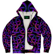 Load image into Gallery viewer, Funky Knot Work Fleece Lined Zip Hoodie - Urban Celt