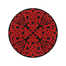 Load image into Gallery viewer, Red Celtic Knot Circular Blanket - Urban Celt