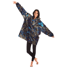 Load image into Gallery viewer, Turquoise Camo Snug Hoodie - Urban Celt