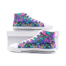 Load image into Gallery viewer, Floral Abstract High Top Canvas Shoes - Urban Celt