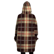 Load image into Gallery viewer, Cream & Brown Tartan Snug Hoodie - Urban Celt