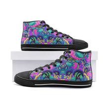 Load image into Gallery viewer, Floral Abstract High Top Canvas Shoes - Urban Celt